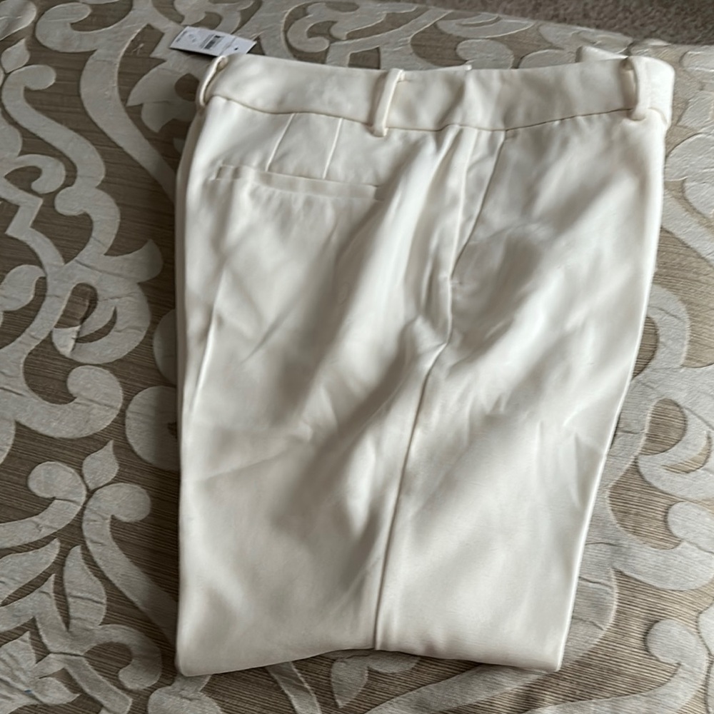Ann Taylor Factory Cream Cropped Pants